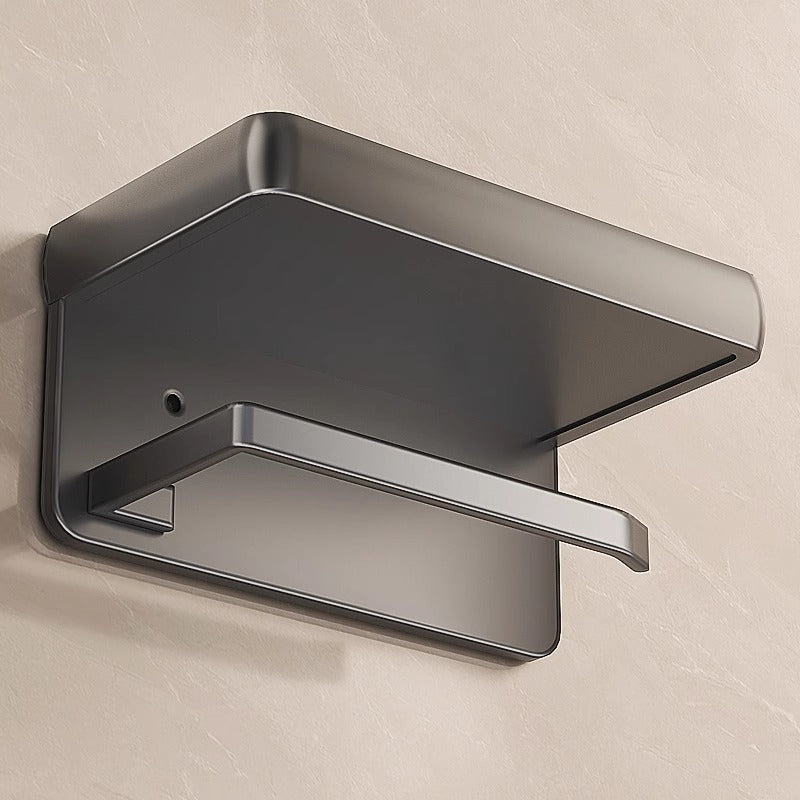 Gun ash toilet tissue box non-punching wall-mounted toilet pumping carton toilet paper rack bathroom roll holder