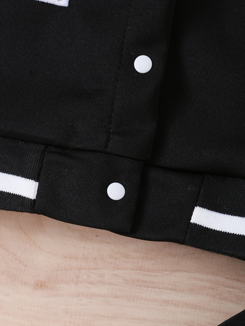 autumn cross-border exclusive: embroidered letter patchwork baseball jacket + casual pants two-piece set for infants and toddlers