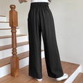Ice silk pants trendyhigh waistpleatedloose pantssummer thin style draped sun protection anti-mosquito chiffon looseslimming lookmop