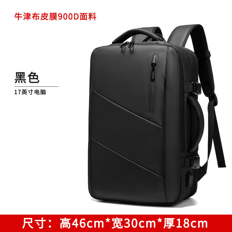 Casual Backpack Women's Large Capacity Outdoor Sports Travel Backpack Expansion Dry and Wet Separation Luggage Bag Computer Bag