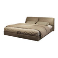 Italian normcore elephant ear bed casual creative large bed master bedroom double bed double storage wedding bed genuine leather bed