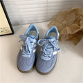 Spring summer soft bottom retroeasiest for match breathable casual silver german training sneakers women's 2026new arrivaltie back forrest gump shoes