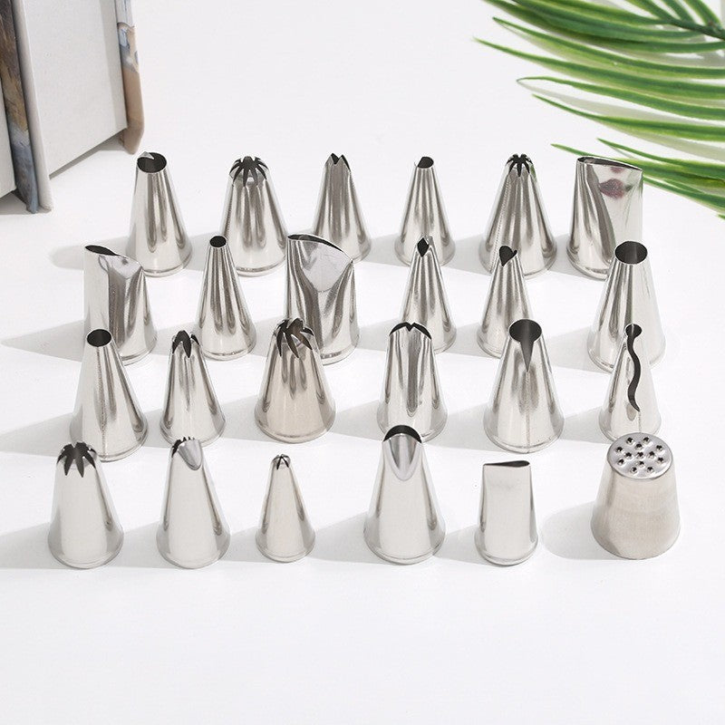 Hot Sale Stainless Steel Piping Nozzle 24 Head Cake Piping Nozzle Set/Piping Nozzle (Boxed)