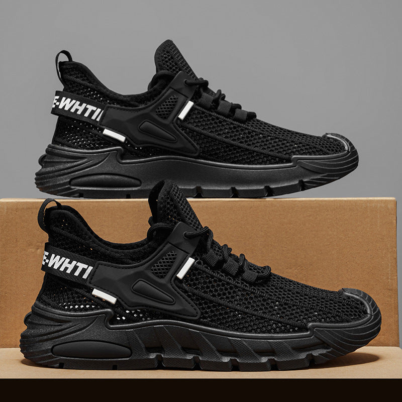 Men's summer new arrivals: breathable mesh casual shoes - lightweight, soft sole, shock-absorbing athletic sneakers for students