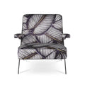 Italian style single reclining sofa chair - luxury designer accent chair for living room, villa, and home