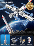 Kids rocket space shuttle toy long march 5 tiangong space station spaceship lunar rover assemble model