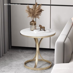 Accessible luxury sofa side table small coffee table slate small table living room bedside table popularcasual balcony tea small round table