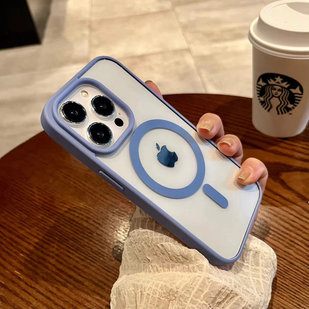 New macaron magnetic phone case for apple 17 pro max, iphone 15 minimalist anti-drop protective cover for iphone 16