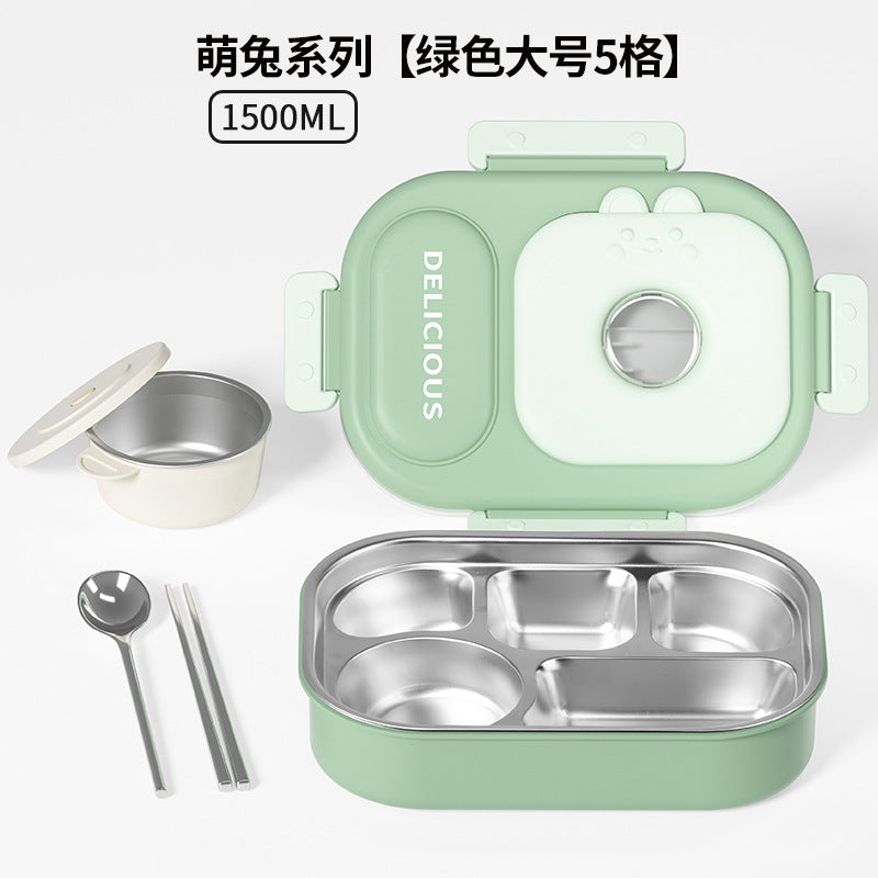 316 stainless steel thermal insulation lunch box is convenient for students to go to work Bento box Microwave oven canteen lunch box