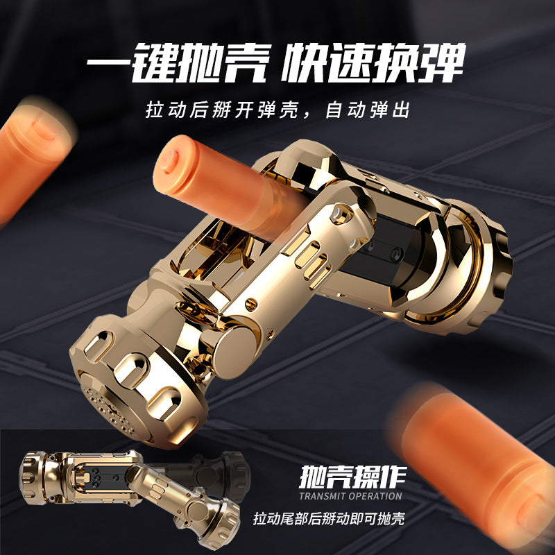 grenade launcher mini agent boy hand gun alloy artificial shell ejection soft bullet gun kids toy gun