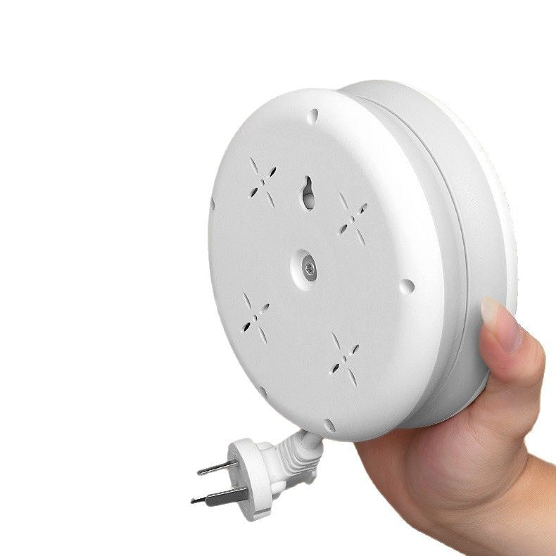 Round storage socket Multifunctional telescopic socket Dormitory plug-in board USB power strip Household plug-in board Long cable