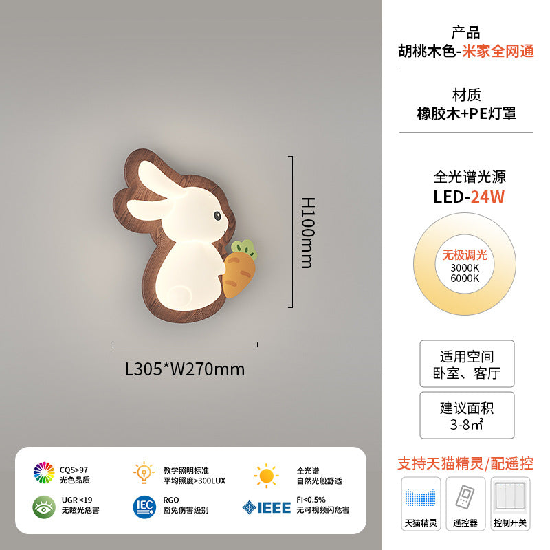 Walnut color star aisle light corridor entrance entrance balcony light full spectrum room rabbit wall light ceiling light