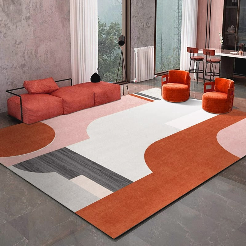 Carpet living room scandinavianins style simple modern bedroom room sofa coffee table floor mat large area full floor for home