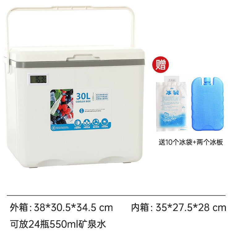 Insulated box outdoor camping picnic ice cube refrigerated car refrigerator commercial cold box stall ice box portable ice bucket
