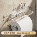 Acrylic roll paper holder toilet paper holder storage rack cross-border exclusive free labeling bathroom storage rack paper holder