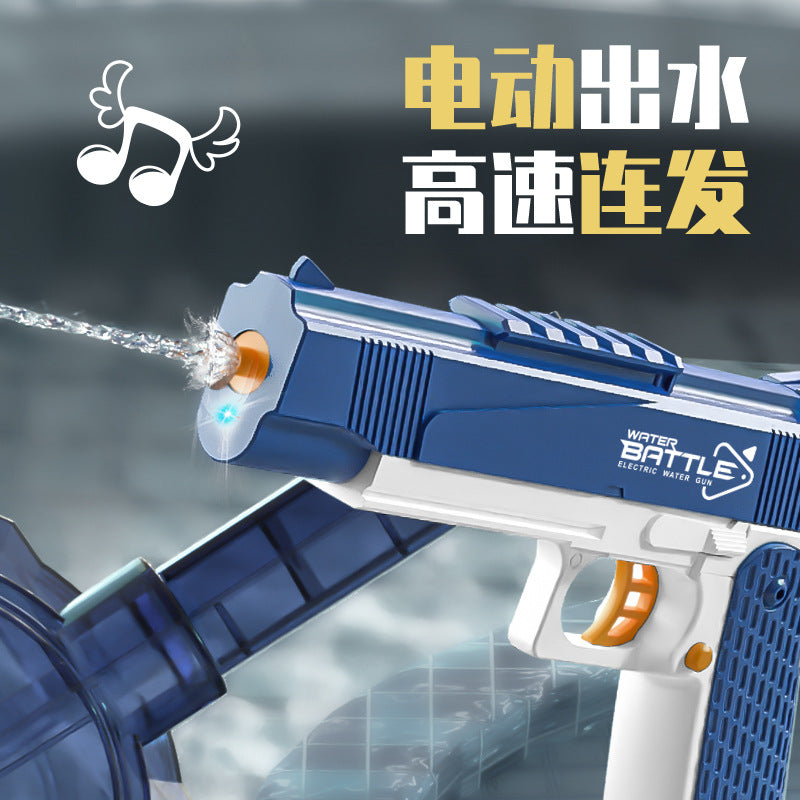 new fully automatic electric desert eagle water gun toy with light burst 1911 water splashing festival wholesale men