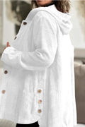 cross-border fashion women's autumn/winter new arrivals: -style hooded, loose-fit corduroy casual jacket for women