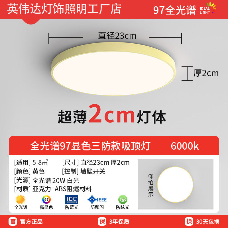 Macaron 1ed ceiling lamp kitchen balcony entrance door entrance lamp corridor aisle round modern casual lamp