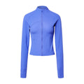 Vertical rib 2.0 high elastic tight moisture-absorbing yoga outwear sports running zipper shortjacketdaw006