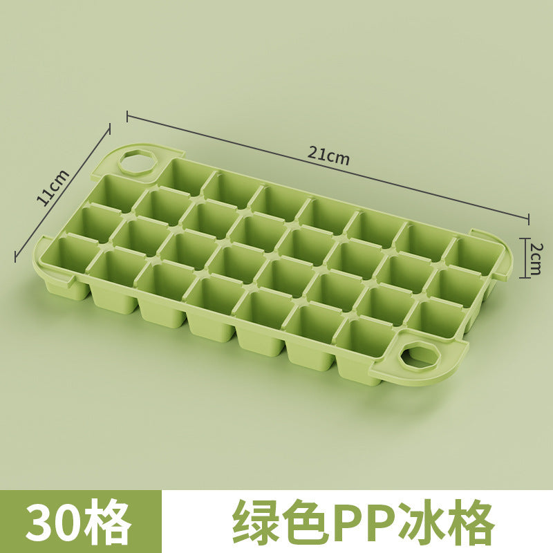 Frozen ice cube mold Household pressing food-grade ice-making artifact with lid Homemade ice grid ice box Refrigerator ice box