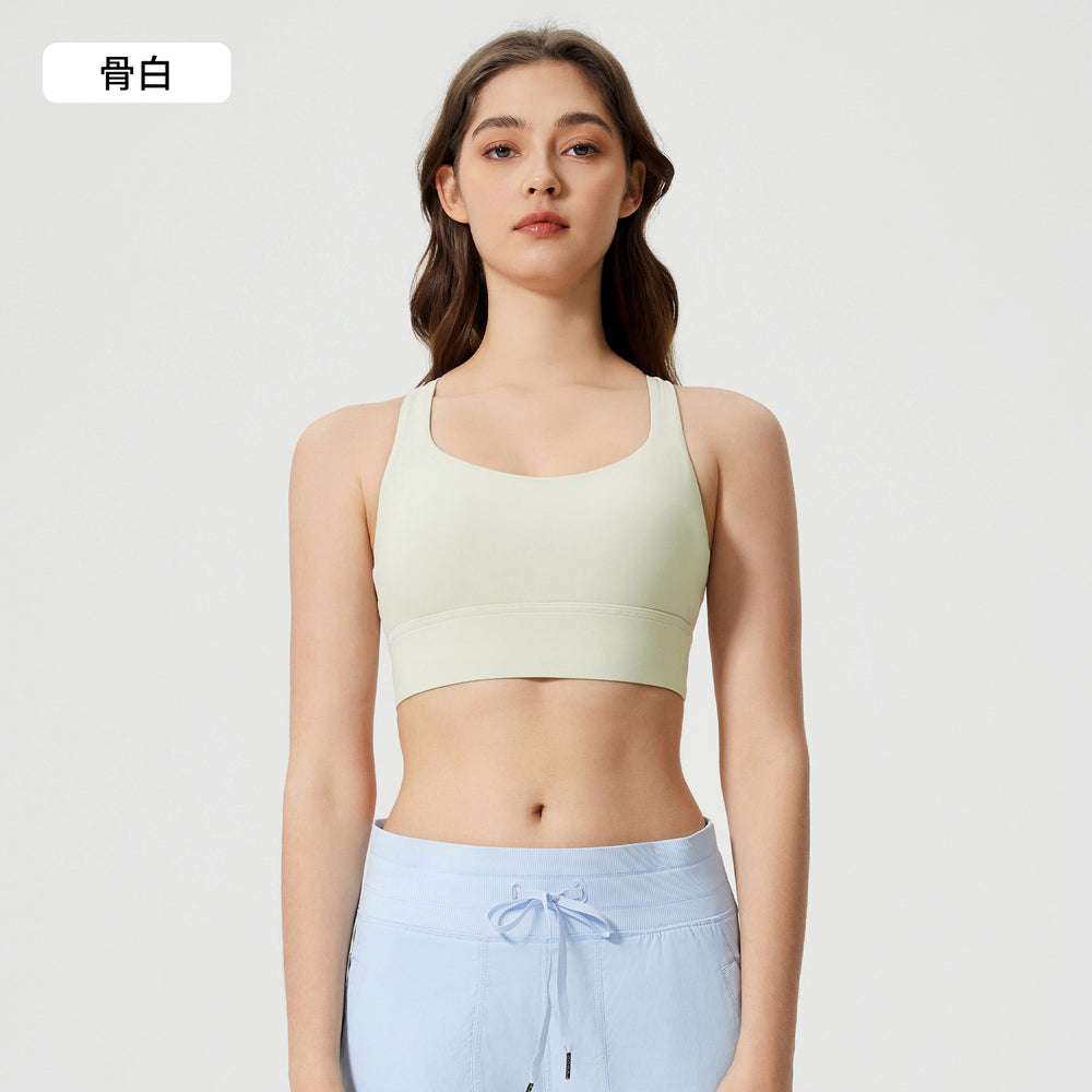 High-intensity yoga shorts set: shockproof sports bra with high-waisted, butt-lifting, no-t-back yoga shorts for women