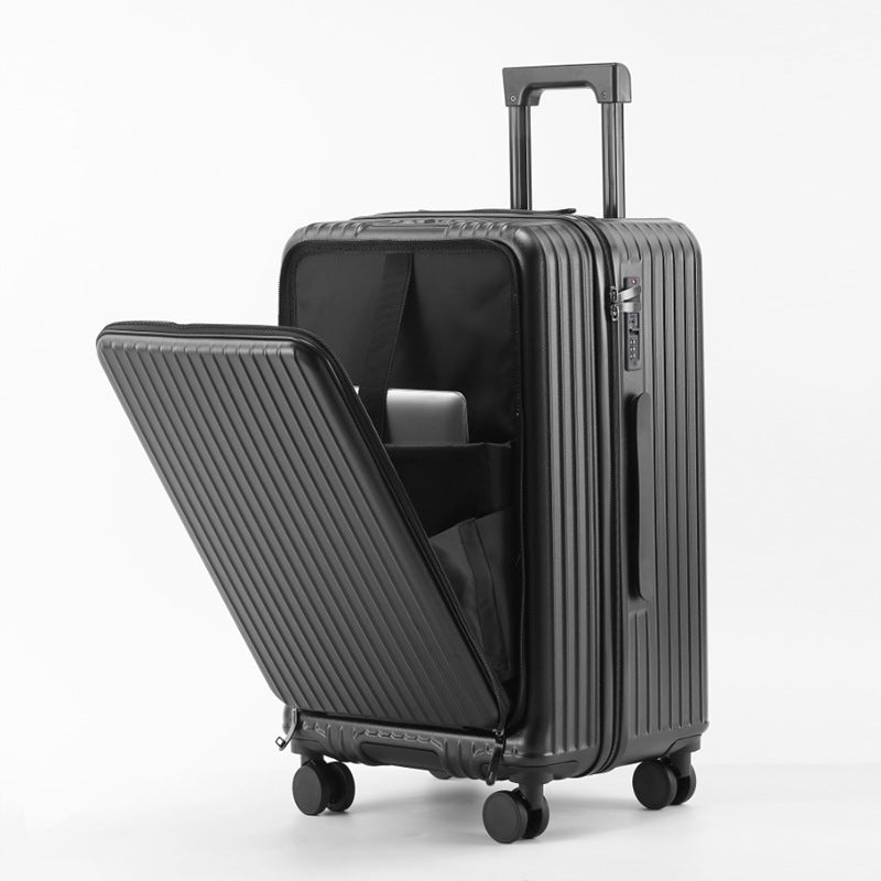Seasonal Clearance Special Large Capacity Luggage 2025 New Front Opening PC Business Trolley Case Men's and Women's Password Box