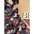 Women's summer new fashion versatile elegant mesh floral print ruched cami top