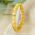 Dubai hollow-out women's luxury bangle, gold elegant ethiopian bridal wedding bracelet party gift