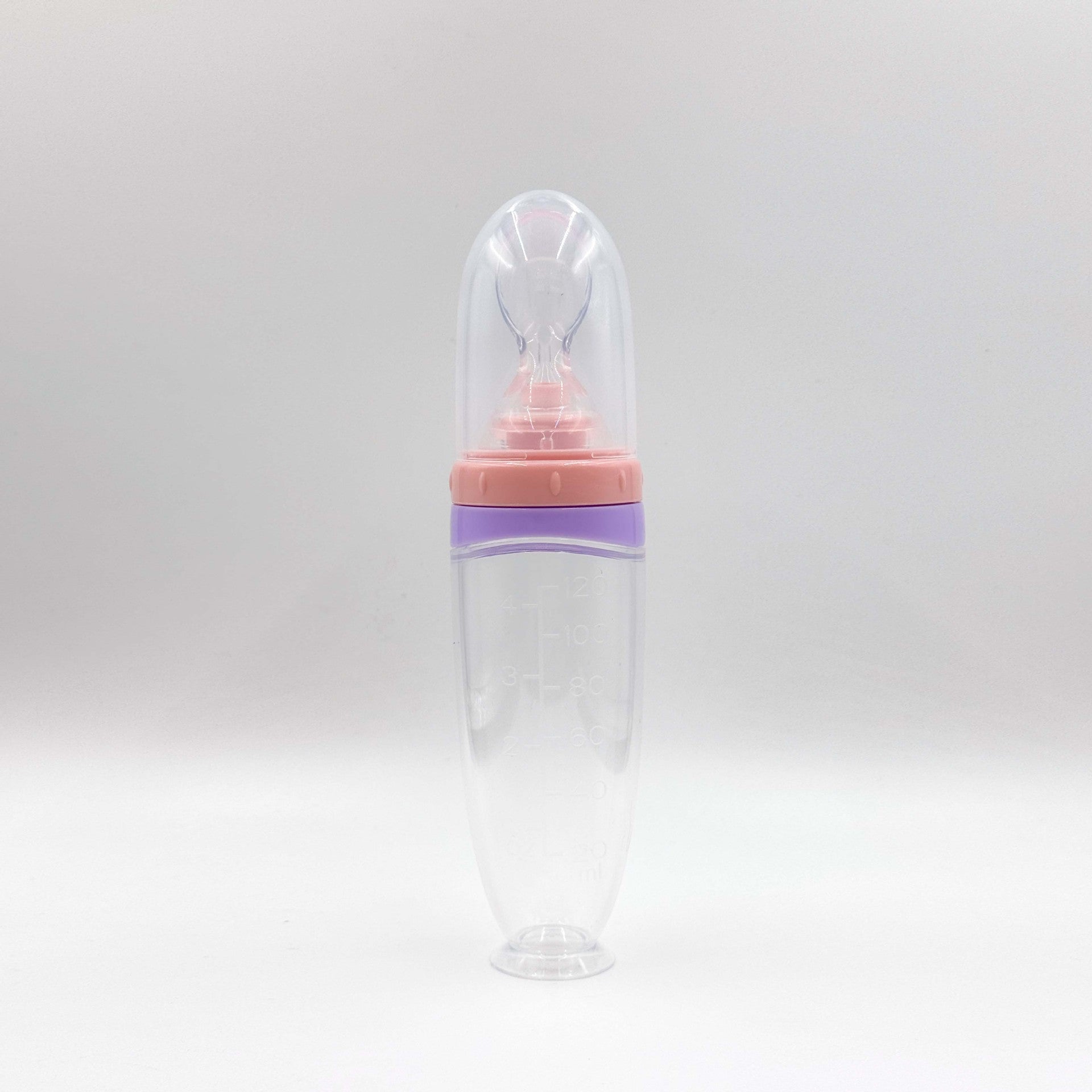 English card baby rice paste bottle extrusion feeding spoon silicone rice paste spoon baby complementary food feeding rice paste bottle