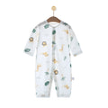 Baby summer romper infant clothes baby home air conditioning suit 0-1 year old newborn long sleeve onesie crawling suit