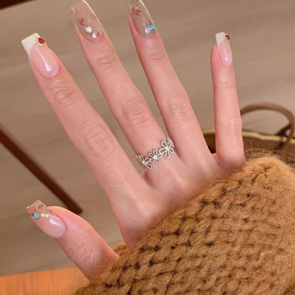 Lace garland sweet silver wide band flower rhinestone ring - unique design, affordable luxury, index finger ring, new 2026 collection