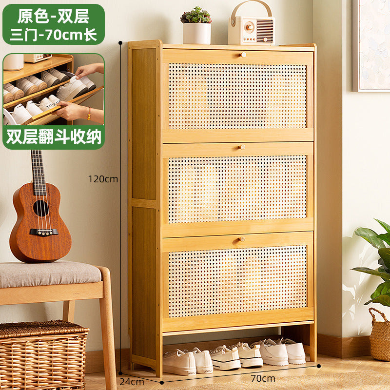 Simple shoe rack household door multi-layer with door dust-proof entry shoe rack shoe cabinet high vertical integrated storage rack