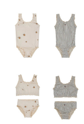 Baby girl's beach vacation one-piece swimsuit - danish style, new  collection, cute kids' swimwear