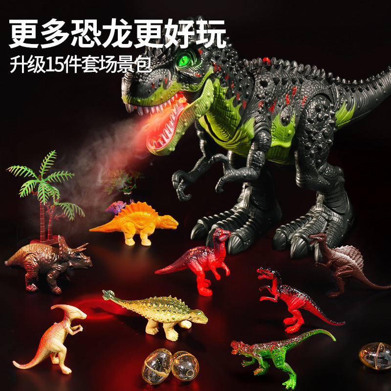 Kids' remote control tyrannosaurus rex electric dinosaur - extra large realistic model - walks, sprays, and lays eggs - perfect birthday gift for boys