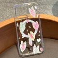 Ins fresh colorful leaf raindrops suitable for iphone17 apple 16pro magnetic anti-fall high transparency transparent mobile phone case 15