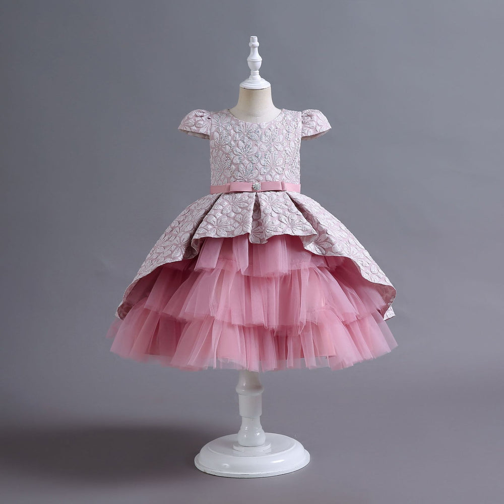 New arrival: girls' printed princess dress - elegant and stylish for birthday parties and special occasions