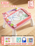 Large piggy pink - with table legs [18 pattern cards + 4 theme stamps + 2 pens + 1 sketchbook + 1 tool] with stand