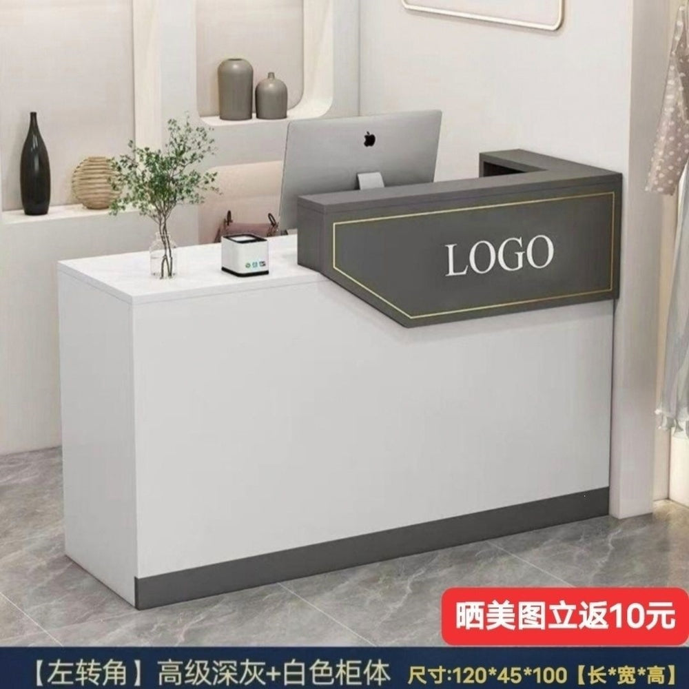 Minimalist modern cashier counter clothing store bar table checkout desk small counter beauty salon front desk bar table
