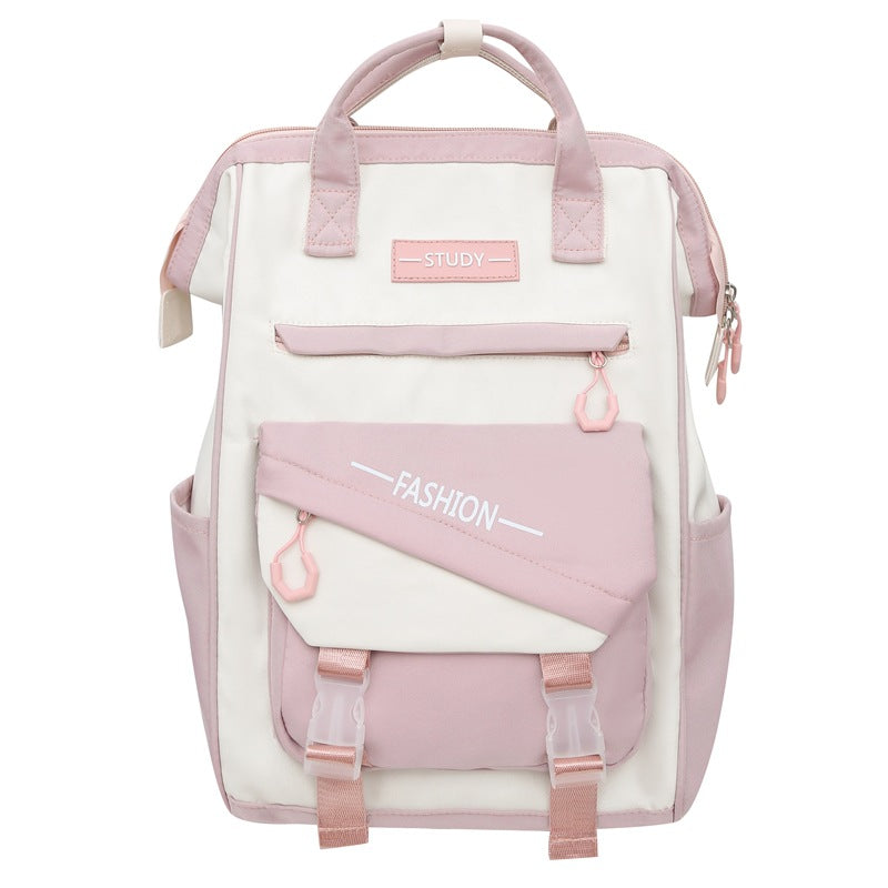 School bag summer small fresh large capacity backpack junior high school college students high value travel computer backpack