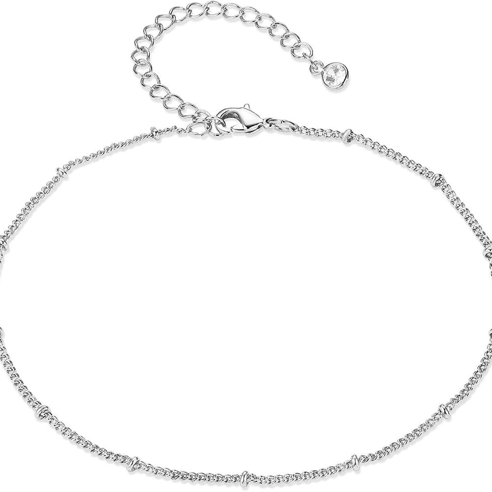 Amazon fashion minimalist layered anklet cute beaded chain summer anklet bohemian beach anklet seaside