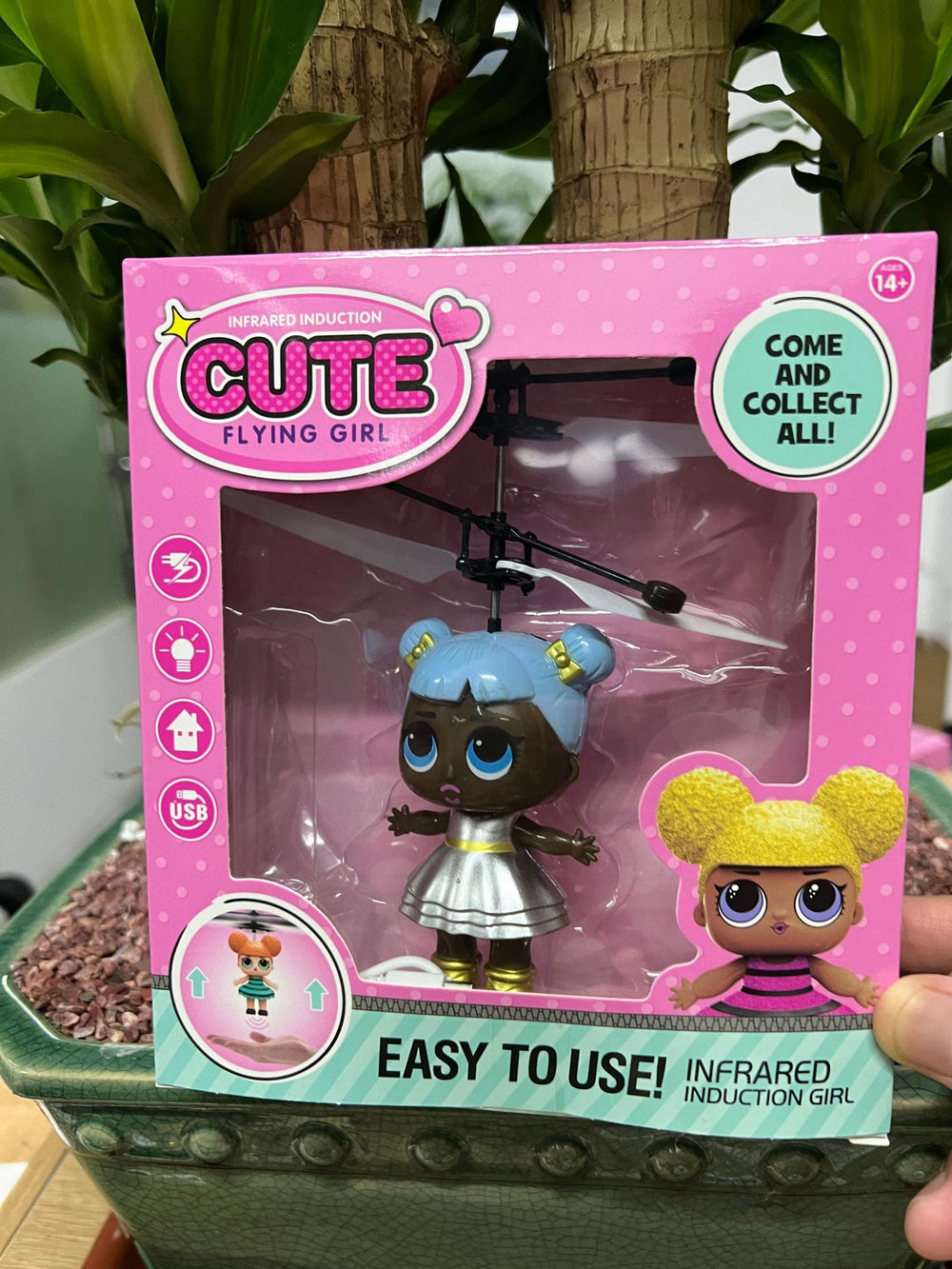 Hot selling feitian doll little bee sensor aircraft new and unique toys rechargeable smart suspension factory direct sales