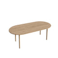 Customizable light luxury nordic style oval dining table for guesthouses, solid wood negotiation table, office conference table
