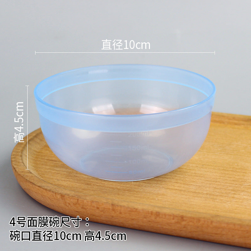 Beauty bowl spa mask mixing tool plastic mask bowl wholesale set - flat rim bowl