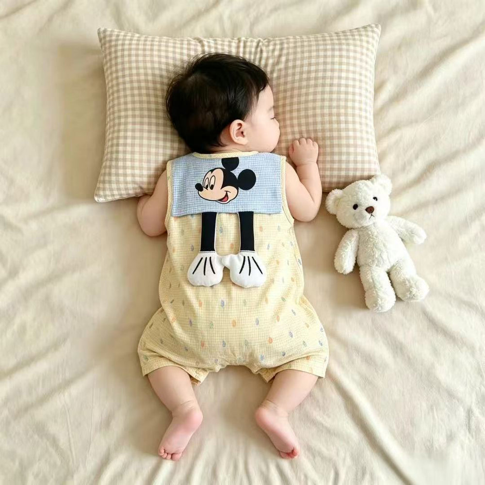 Newborn romper summer outfit cute cartoon onesie vest clothes boy sleeveless baby infant bodysuit