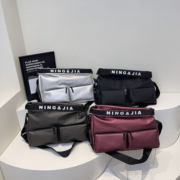 Sports fitness bag, men's and women's fashion, hand-held travel bag, multi-pocket short-distance luggage bag, crossbody boarding bag wholesale