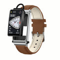 Supreme edition silver frame brown leather [bluetooth call + blood glucose monitoring