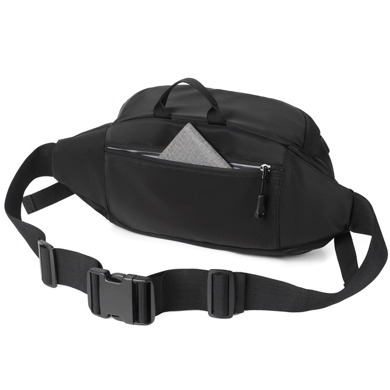 New men's fanny pack Korean version functional breast bag simple fashion shoulder bag sports fanny pack large capacity satchel men's