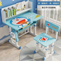 Children's desk study table - adjustable height, writing desk, homework table and chair set with modern bookshelf - school desk and chair