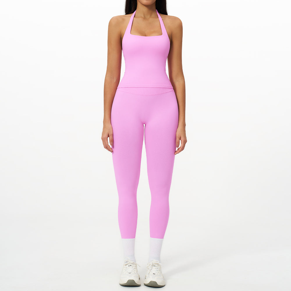 Seventy billion seamless yoga suit women's tight quick-drying suit outdoor casual sports running fitness suit 7790