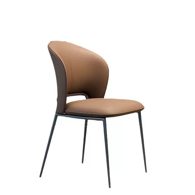 Customized dining chair Club restaurant Hotel cafe Living room Household Italian light luxury dining chair Leisure dining chair customization